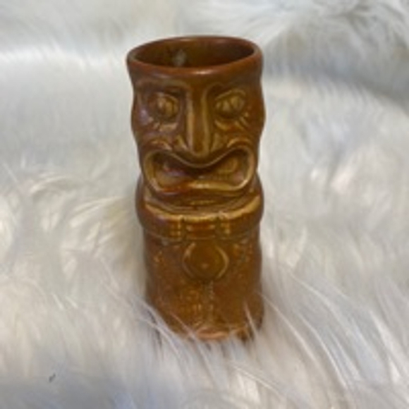 Brown Tiki vase - Picture 1 of 4